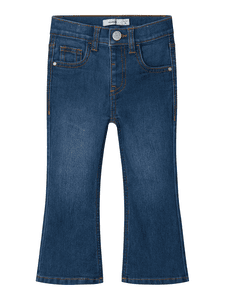 Bootcut Jeans Nmfpolly Dark Blue Denim