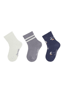 Söckchen 3er-Pack Fische helltürkis