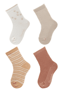 Socken 4er-Pack Tatzen natur
