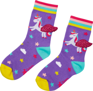Socken mit Flügeln - Einhorn-Paradies, one size (Gr.27-30)
