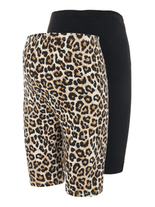 Umstandsshorts MLSANNIE 2er-Pack Black/Leo