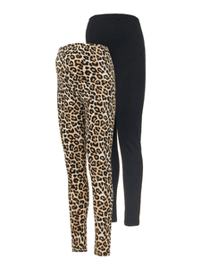 Umstandsleggings MLSANNIE 2er-Pack black