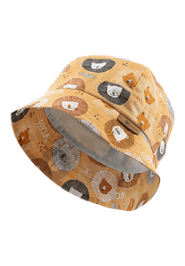 Safarihut Löwenköpfe goldbraun