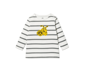 BVB Langarmshirt EMMA weiß/stripes