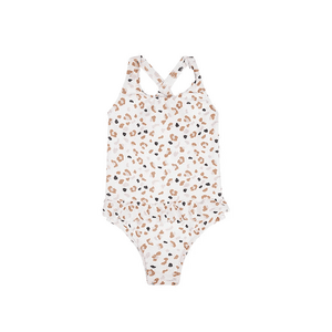 Badeanzug Leopard Kaki