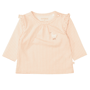 Shirt peach check