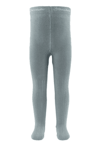 Strumpfhose Rippe steingrün