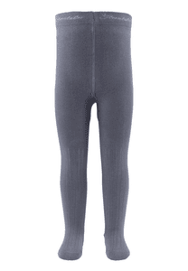 Strumpfhose Rippe graublau
