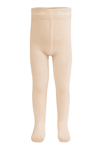 Strumpfhose Rippe beige
