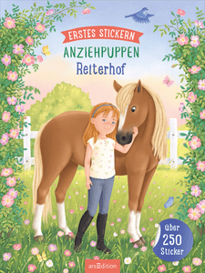 Erstes Stickern Anziehpuppen – Reiterhof