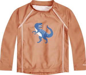 UV-Schutz Shirt 1/1 Arm Dino ocker