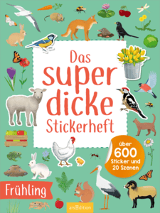 Das superdicke Stickerheft – Frühling