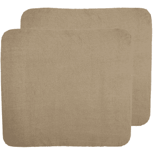 Uni Wickelauflagenbezug 2er Pack Frottee Taupe