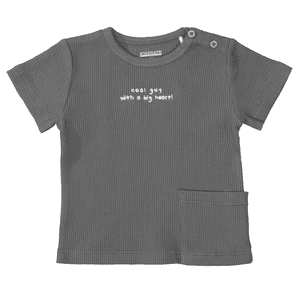 T-Shirt soft graphite struturiert