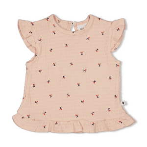 T-Shirt Rüschen AOP Mon Cheri Rosa