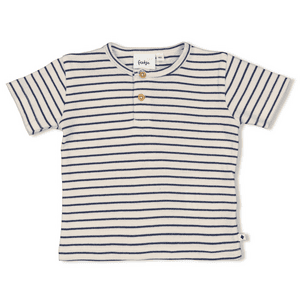 T-Shirt Ringel Summer Denim Natur