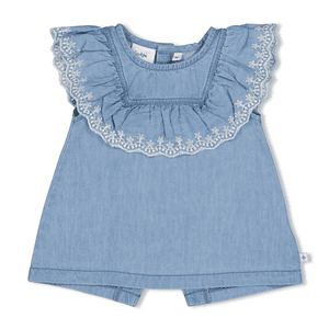 Kleid Set Summer Denim Hellblau