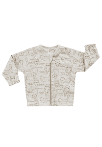 Jacke  MIXED UP (GOTS) beige-mélange/alloverbedruckt