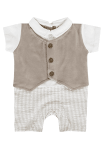 Overall  CLASSIC BOYS ringel/mokka