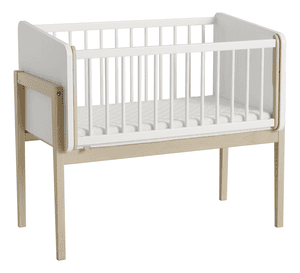 Little Cloud Beistellbett Buche/Kreideweiß