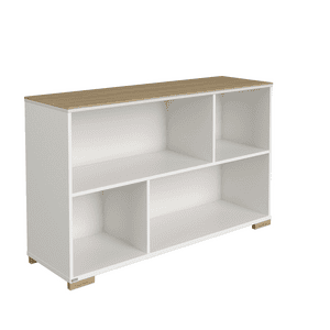 Sideboard ENIE 4 offene Fächer Off-White/Eiche-Montana