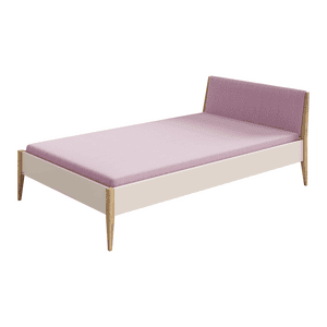 Traumliege STIENE Cashmere / Dunkelrosa 120x200