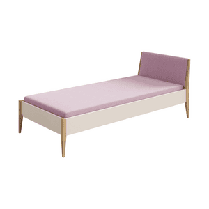 Traumliege STIENE Cashmere/Dunkelrosa 90x200