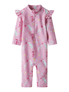 UV Badeanzug Nmfzila Pink Frosting