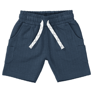 Shorts dark blue strukturiert
