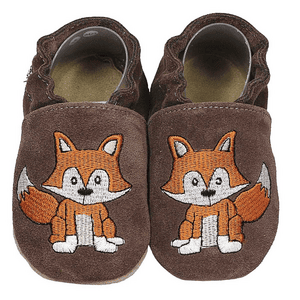 Krabbelschuhe Fuchs dunkelbraun