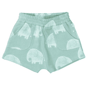 Shorts washed petrol gemustert