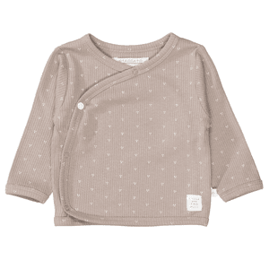 Wickelshirt coffee gemustert