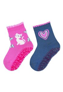 Glitzer Flitzer AIR Doppelpack Katze/Herz pink