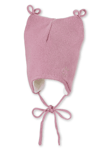Strickmütze Strass rosa