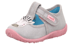 Hausschuh Spotty Zebra grau (mittel)