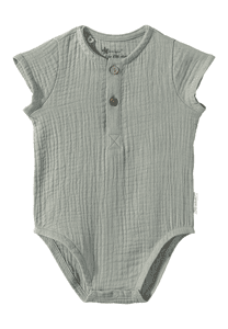 Body Knopfleiste steingrün