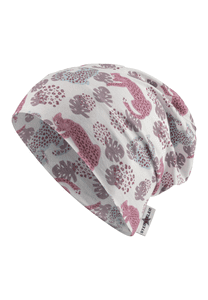 Slouch-Beanie Leopard ecru