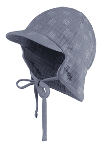 Wendeschirmmütze mit Nackenschutz graublau
