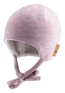 Beanie Streifen pastellviolett