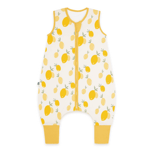 emma & noah Schlafsack mit Füßen Zitrone