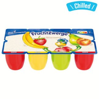 Quark Cheese Dessert With Fruit Puree - 8x50g (Chilled 0-4℃) (Parallel Import)