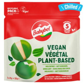 Babybel Vegan Cheese Snack - 5 x 20g (Chilled 0-4℃)